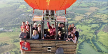How far can a hot air balloon travel